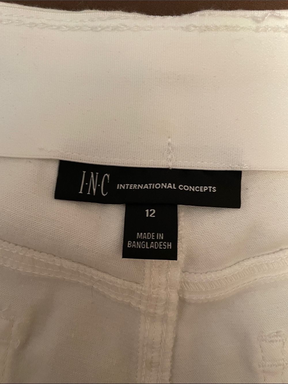 INC International Concepts White Boot Cut Denim Pants - Picture 5 of 5